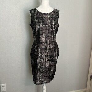 Lafayette 148 Metallic Mini Dress Size 4
